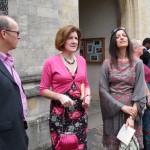 The ladies forcibly avert their gaze but Sybs is hypnotised by Jacques taking a whizz